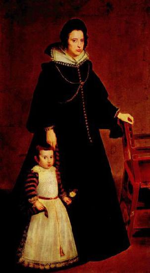 Diego Velazquez Dona Antonia de Ipenarrieta y Galdos y su hijo don Luis oil painting image